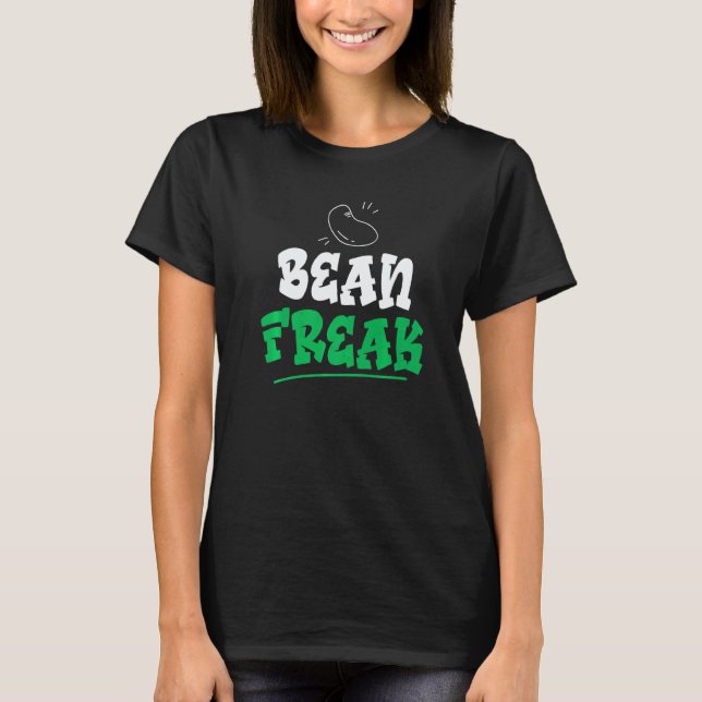 T-shirt Bean Freak Veggie Végétalien (Devant)