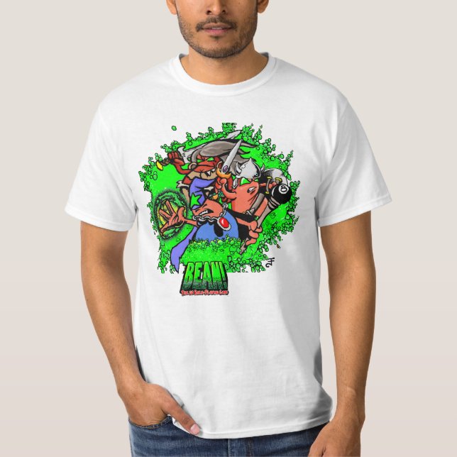 T-shirt BEAN! Héros Hommes    (Devant)