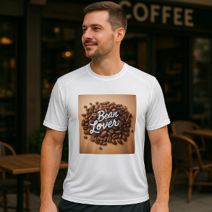 T-shirt Bean Lover Coffee Beans Mens Actif