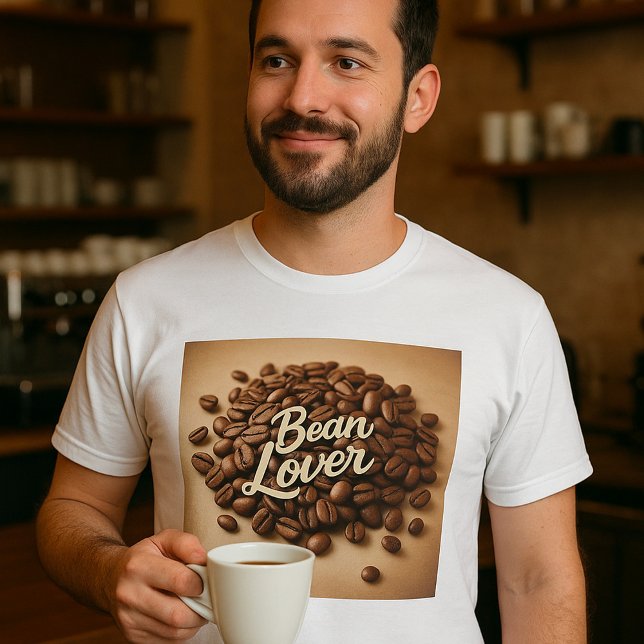 T-shirt Bean Lover Fèves de café esthétique (Créateur téléchargé)