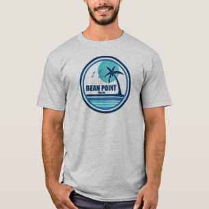 T-shirt Bean Point Beach Floride Palm Tree Birds