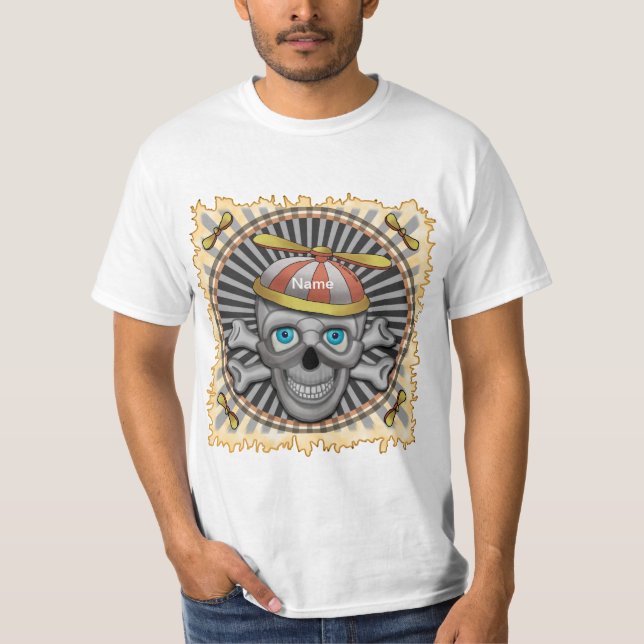 T-shirt Beanie Hat Skull (Devant)