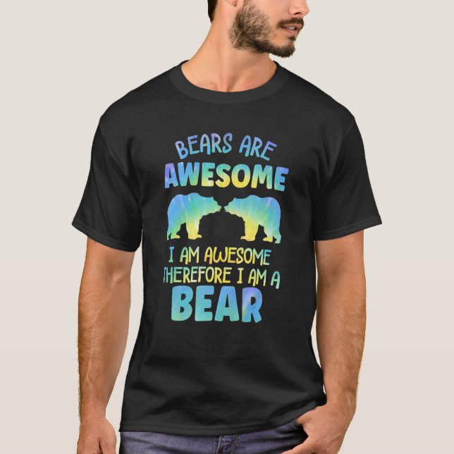 T-shirt Bear Apparel Grizzly Wildlife Animal for Women and (Devant)
