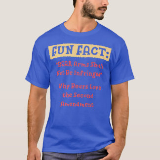 T-shirt BEAR Arms Shall Not Be Infringed Funny Animal Pun