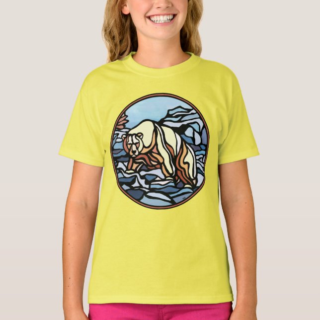 T-shirt Bear Art Kid's Sweatshirt Polar Bear Kid's Shirt (Devant)