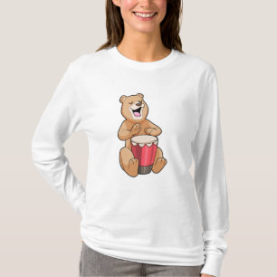 T-shirt Bear at Music with Drum