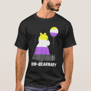 T-shirt Bear Ballon Lgbtq Non binaire Drapeau Nonbina