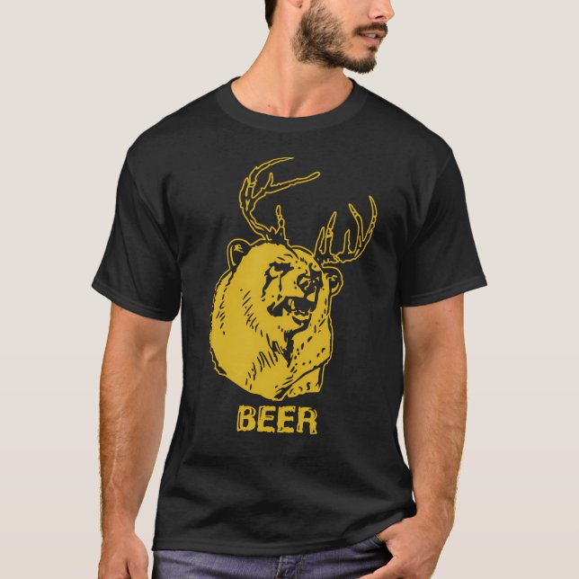 T-shirt Bear Beer - Graphiques professionnels (Devant)