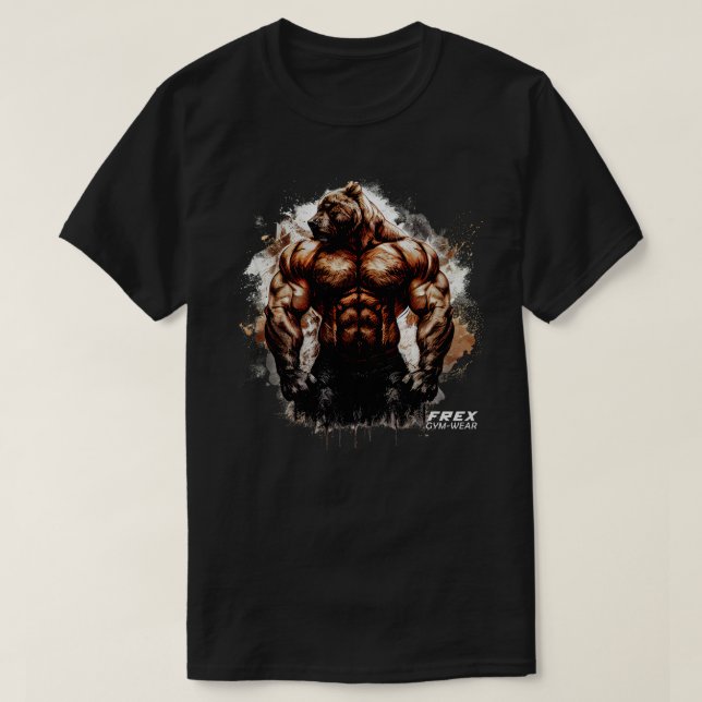 T-shirt Bear Bodybuilding (Design devant)