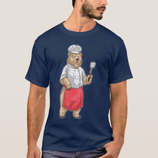 T-shirt Bear Cook Spatula Cooking (Devant)