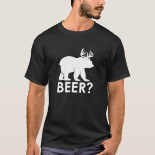 T-shirt Bear Deer Beer Drôle