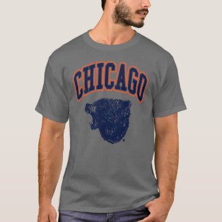 T-shirt Bear Down Chicago Light rétro