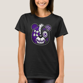 T-shirt Bear Dripping  Loves Dark Iris 3s Unisex Matching