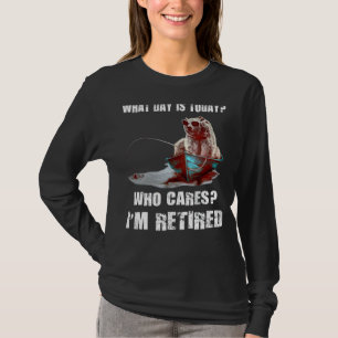 T-shirt Bear Fishing quel jour est aujourd'hui qui s'intér