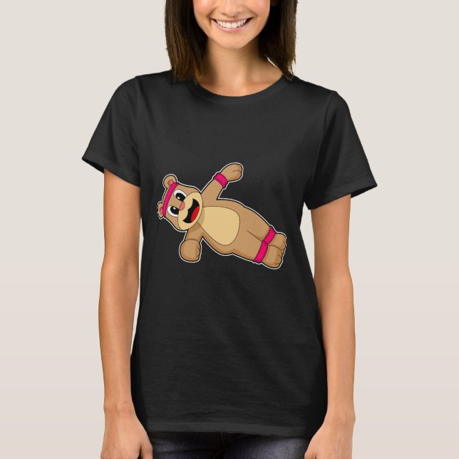 T-shirt Bear Fitness Abs entraînement Sports (Devant)
