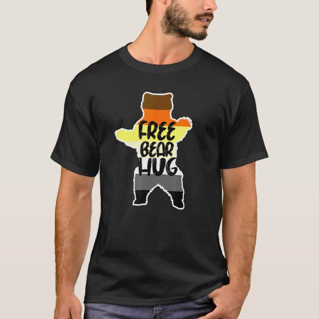 T-shirt Bear Hug Gay pride Lgbt Retro Subtle Pride Indicat (Devant)