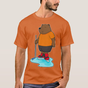 T-shirt Bear Ice Hockey Ice Hockey Stick 