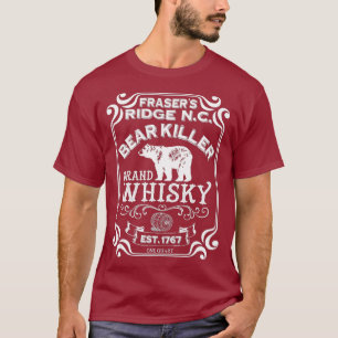 T-shirt Bear Killer Brand Whisky - Frasers Ridge Cadeau