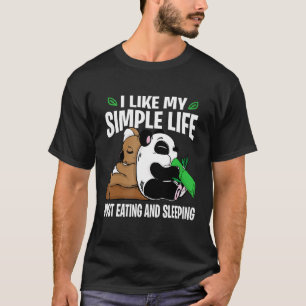 T-shirt Bear Koala Lazy Dormir Manger Canapé