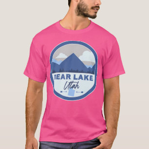 T-shirt Bear Lake Utah Ut Mountains Badge Randonnée Souven