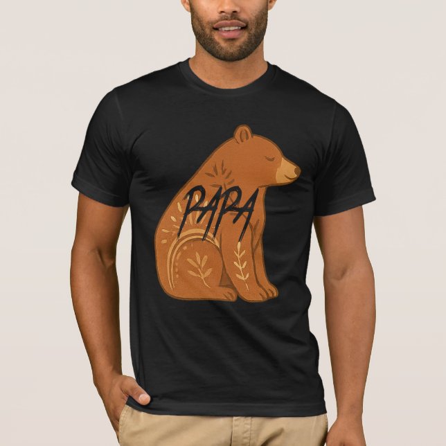 T-shirt Bear Papa T-Shirt, (Devant)