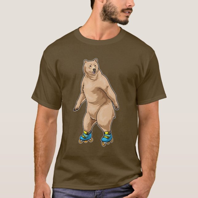 T-shirt Bear Patinage en ligne Patins en ligne (Devant)