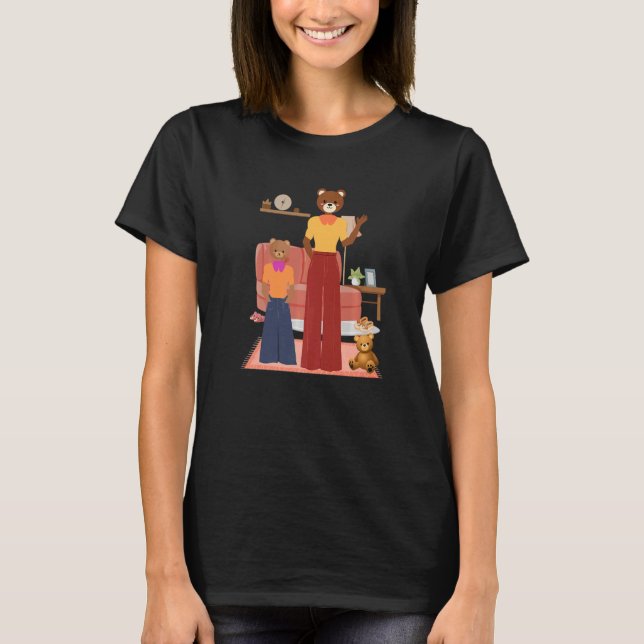 T-shirt Bear People Mixed Family Home Cuddly Teddy Bears (Devant)