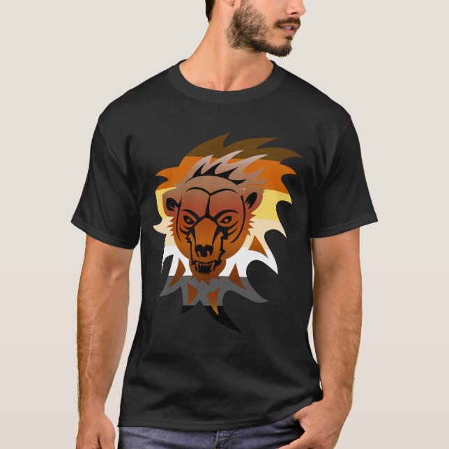 T-shirt Bear Pride Drapeau Cultivant Ours (Devant)