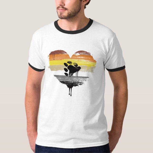 T-shirt Bear Pride Heart (Devant)