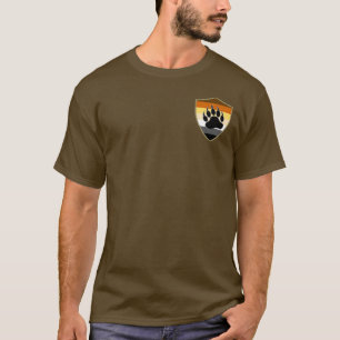 T-shirt Bear Pride Shield Bear Paw - Chemise