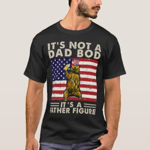 T-shirt Bear Retro C'Est Pas Papa Bod C'Est Un Père Figure