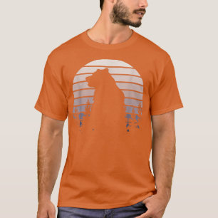 T-shirt Bear Retro Style Forêt pour Hommes Femmes Ours Vin