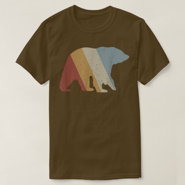 T-shirt Bear Retro Style Vintage 284 (Design devant)