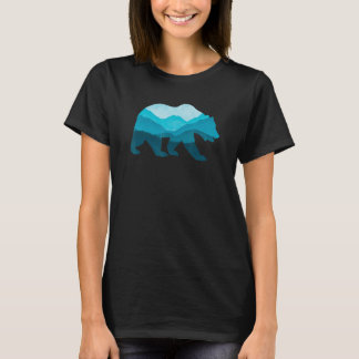 T-shirt Bear Silhouette Outdoor Landscape Wildlife Forest