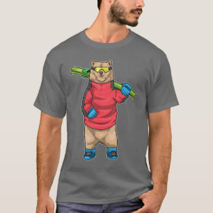 T-shirt Bear Skier Ski lunettes Ski