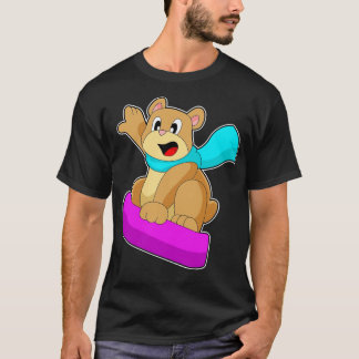 T-shirt Bear Snowboard