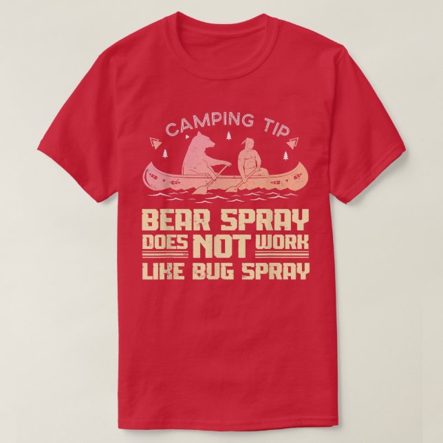 T-shirt Bear Spray Pas comme Bug Spray Plaisanterie drôle  (Design devant)