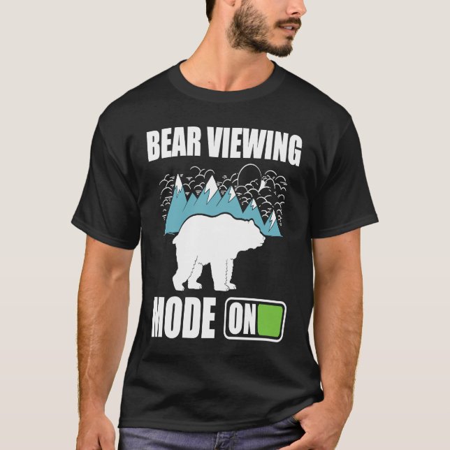 T-shirt Bear Viewing in Zoo National Park or Alaska Cruise (Devant)