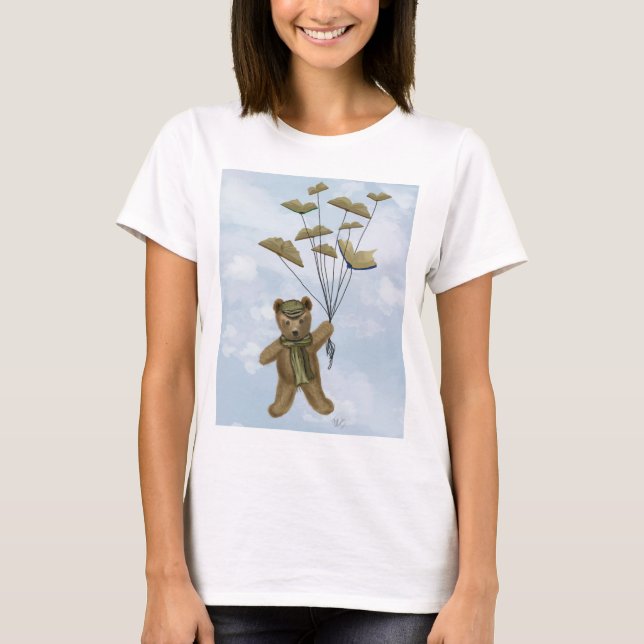 T-shirt Bear with Book Butterflies 2 (Devant)