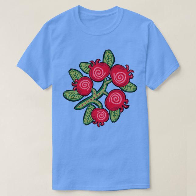 T-shirt Bearberry indigène kinnickinnick WAWEZHI CANADA (Design devant)