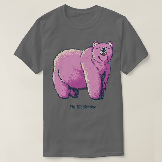 T-shirt Bearbie ours rose par Tobe Fonseca (Design devant)