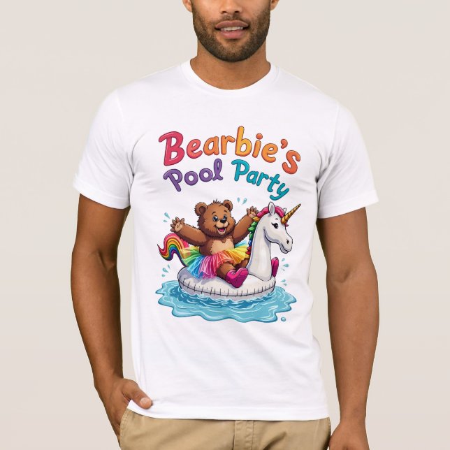 T-shirt Bearbie Pool Party (Devant)