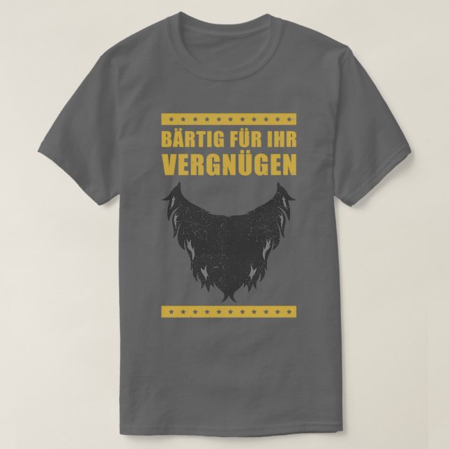 T-shirt Beard Bearded Funny Saying Gift (Design devant)