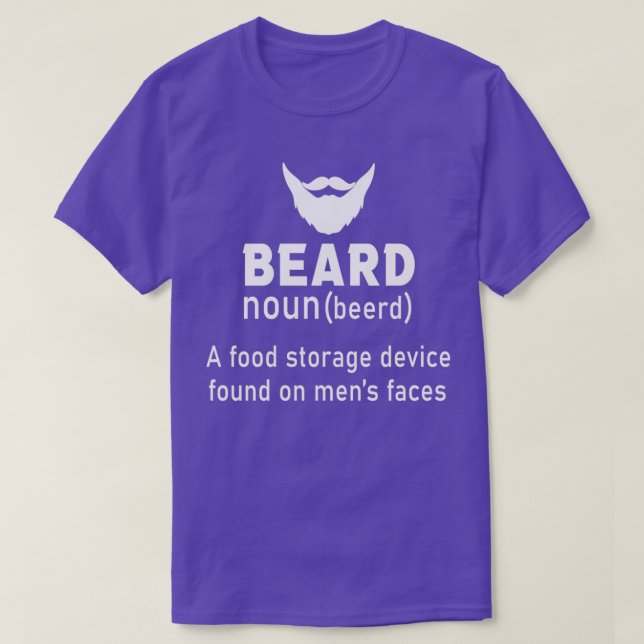 T-shirt Beard Définition un dispositif de stockage d'alime (Design devant)