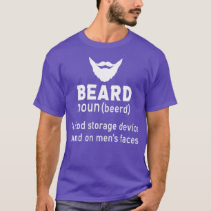 T-shirt Beard Définition un dispositif de stockage d'alime