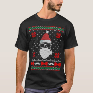 T-shirt Beard Fier Père Noël Hipster Vacances de Noël laid