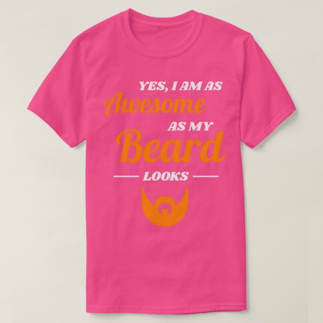 T-shirt Beard Full Mustache Hommes Cadeau 21 (Design devant)