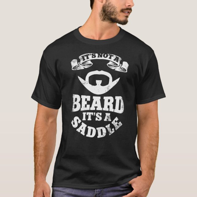 T-shirt Beard Lover Bearded Man It's Not A Beard It's A Sa (Devant)