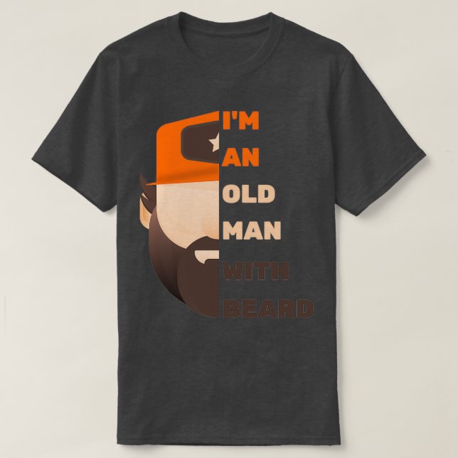 T-shirt Beard Old Man (Design devant)