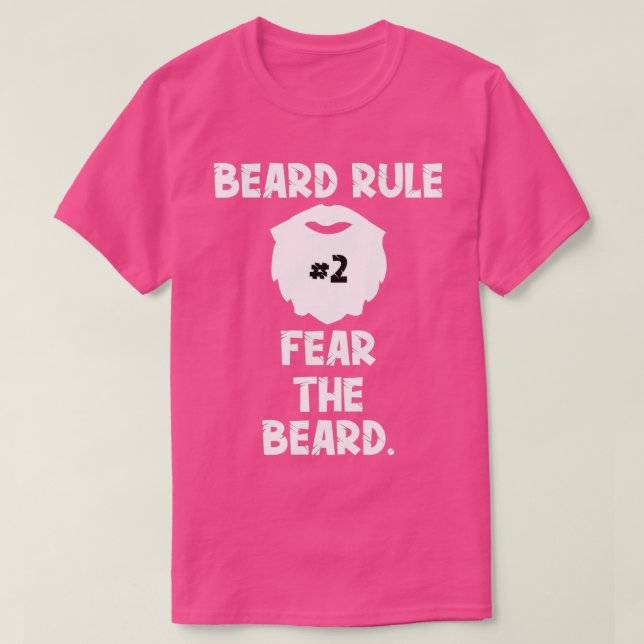 T-shirt Beard Rule 2 Fear The Beard (Design devant)